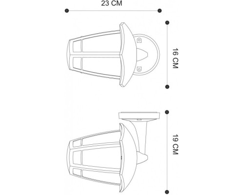 Настенный фонарь уличный Enif A6064AL-1BK Arte Lamp