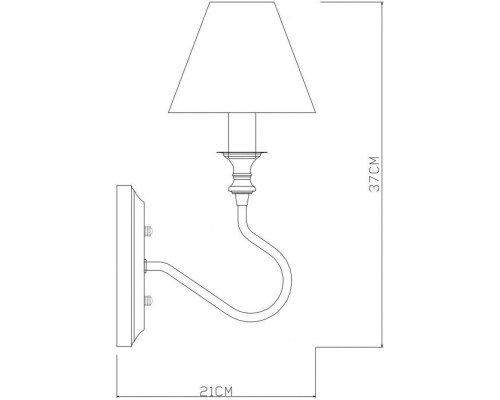 Бра Agio A6086AP-1PB Arte Lamp