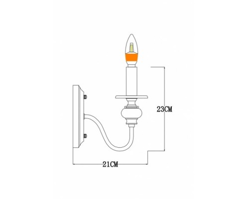 Бра Passoni A6097AP-1PB Arte Lamp