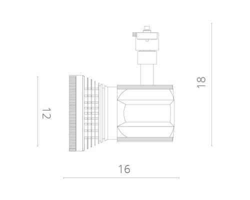 Трековый светильник Pianta A6118PL-1BK Arte Lamp