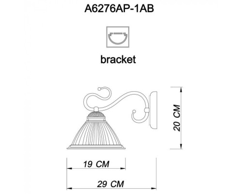 Бра Costanza A6276AP-1AB Arte Lamp