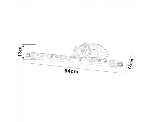 Светильник настенный Napoli A6308AP-1AB Arte Lamp
