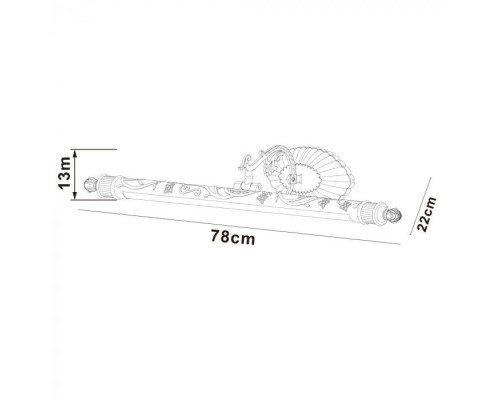 Светильник настенный Napoli A6312AP-1AB Arte Lamp