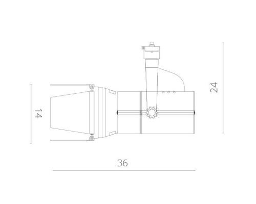 Трековый светильник Obiettivo A6312PL-1WH Arte Lamp