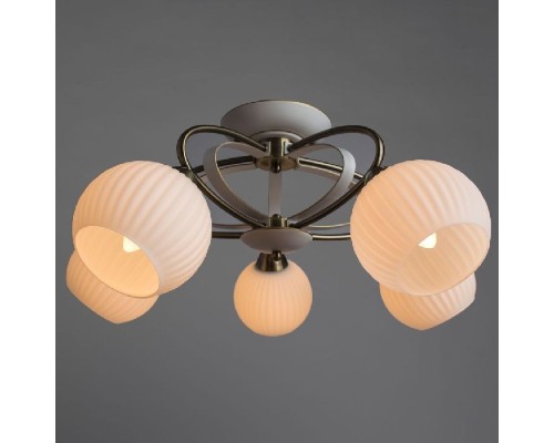 Потолочная люстра Ellisse A6342PL-5WG Arte Lamp