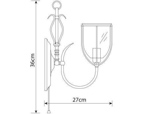 Бра Salvador A6351AP-1AB Arte Lamp