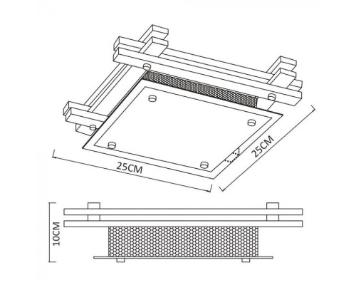 Потолочная люстра Archimede A6463PL-1BR Arte Lamp