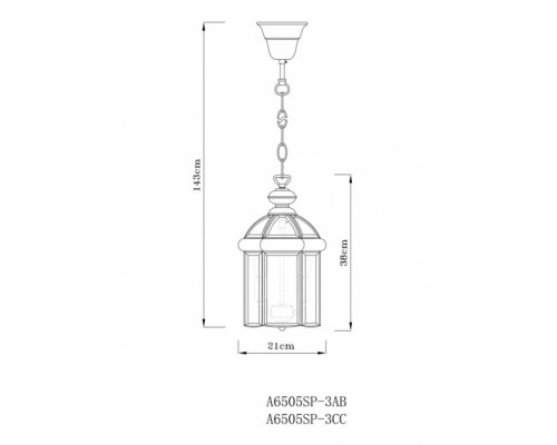 Подвесной светильник Rimini A6505SP-3CC Arte Lamp