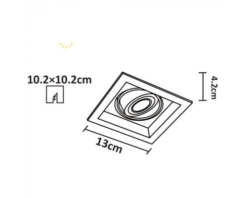 Точечный светильник Canis A6661PL-1WH Arte Lamp