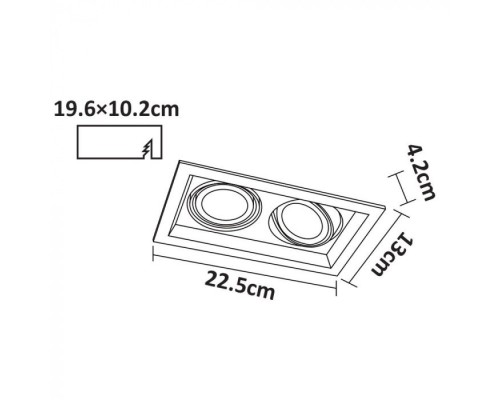 Точечный светильник Canis A6661PL-2WH Arte Lamp