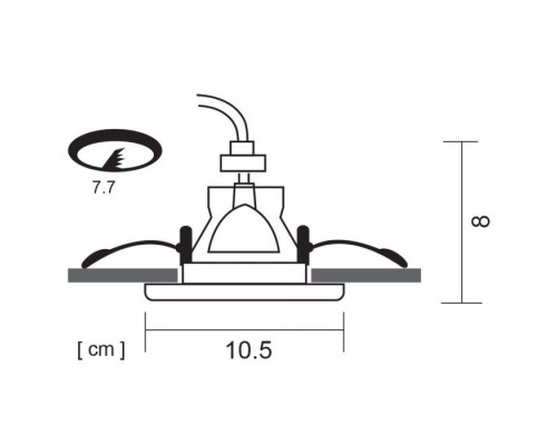 Точечный светильник Grus A6667PL-1WH Arte Lamp