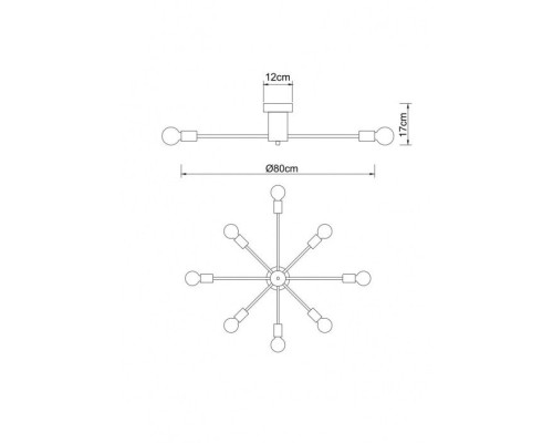 Потолочная люстра Alastor A6702PL-8WH Arte Lamp