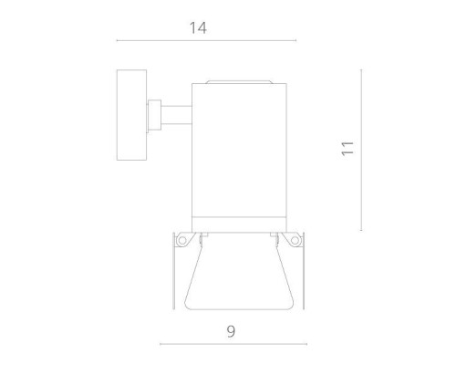 Спот Falena A6709AP-1BK Arte Lamp
