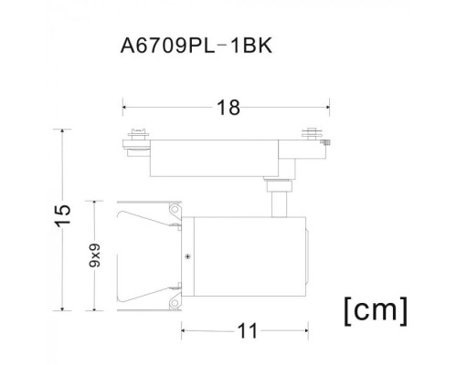 Трековый светильник Falena A6709PL-1BK Arte Lamp