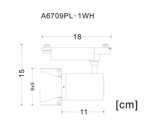 Трековый светильник Falena A6709PL-1WH Arte Lamp