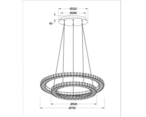 Подвесной светильник Preziosi A6717SP-2CC Arte Lamp