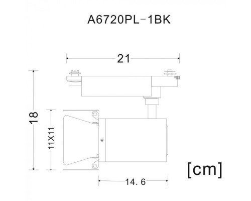 Трековый светильник Falena A6720PL-1BK Arte Lamp