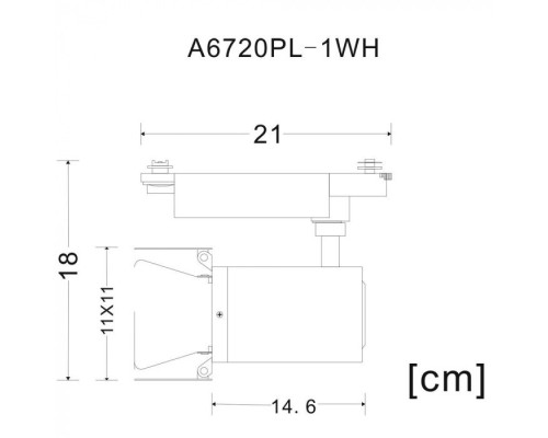 Трековый светильник Falena A6720PL-1WH Arte Lamp