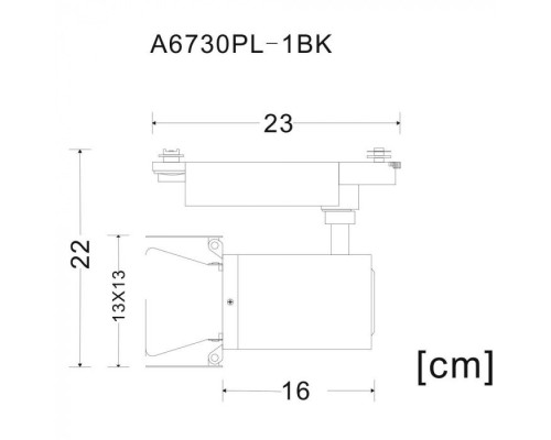 Трековый светильник Falena A6730PL-1BK Arte Lamp