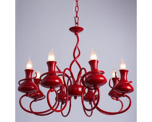 Подвесная люстра Vaso A6819LM-8RD Arte Lamp