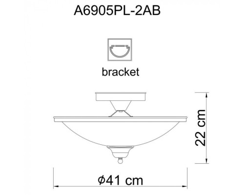 Потолочная люстра Safari A6905PL-2AB Arte Lamp
