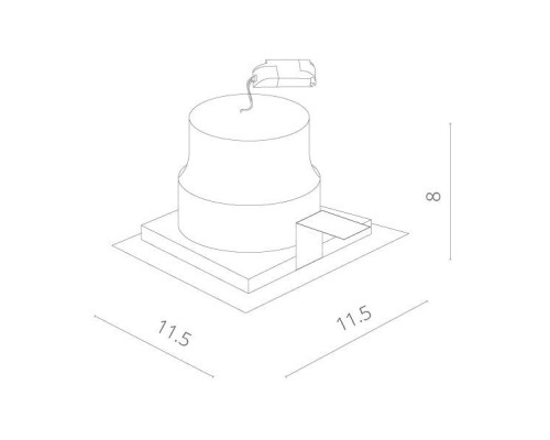 Точечный светильник Privato A7007PL-1WH Arte Lamp