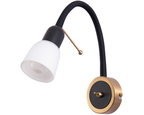 Бра Lettura A7009AP-1BK Arte Lamp