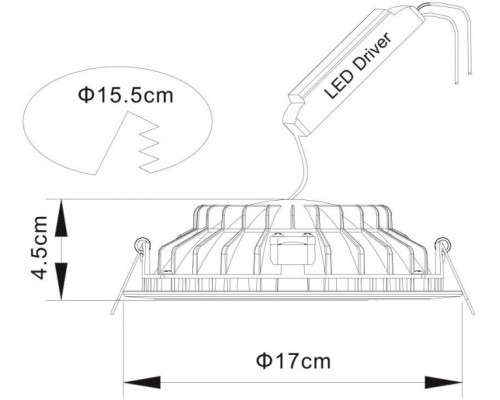 Точечный светильник Riflessione A7016PL-1WH Arte Lamp
