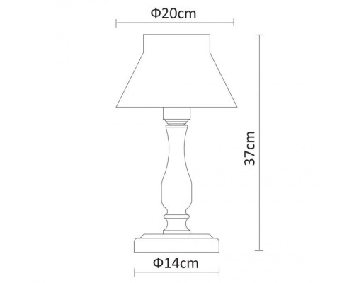 Настольная лампа Margherita A7021LT-1WH Arte Lamp