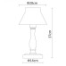 Настольная лампа Margherita A7021LT-1WH Arte Lamp