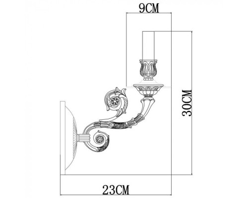 Бра Luisa A7024AP-1WG Arte Lamp