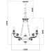 Подвесная люстра Luisa A7024LM-6WG Arte Lamp