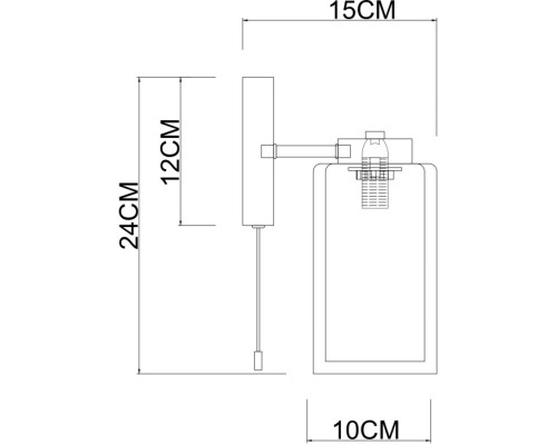 Бра Leo A7027AP-1BK Arte Lamp