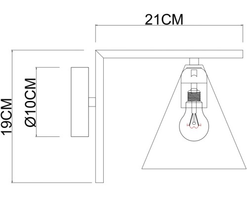 Бра Jacob A7029AP-1BK Arte Lamp