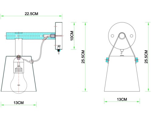 Бра Thomas A7032AP-1WH Arte Lamp