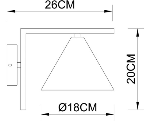 Бра David A7033AP-1BK Arte Lamp