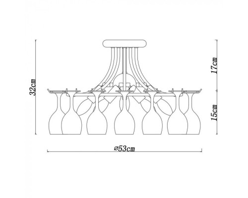 Потолочная люстра Bancone A7043PL-5CC Arte Lamp