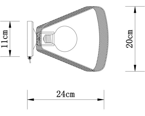 Настенный светильник Maasym A7044AP-1BK Arte Lamp