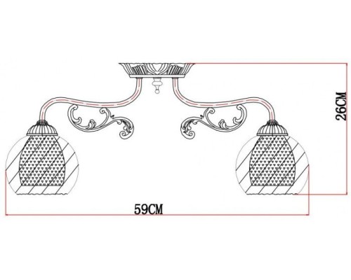 Потолочная люстра Charlotte A7062PL-5WG Arte Lamp