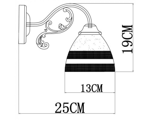 Бра Francesca A7072AP-1WG Arte Lamp