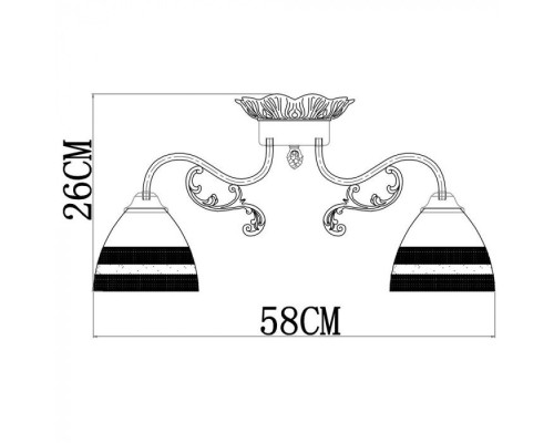 Потолочная люстра Francesca A7072PL-5WG Arte Lamp
