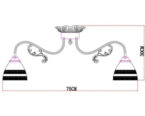Потолочная люстра Francesca A7072PL-8WG Arte Lamp