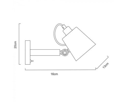 Бра Oscar A7141AP-1WH Arte Lamp