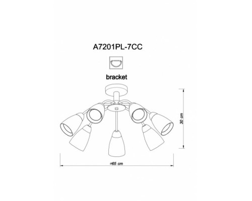 Потолочная люстра Carmela A7201PL-7CC Arte Lamp