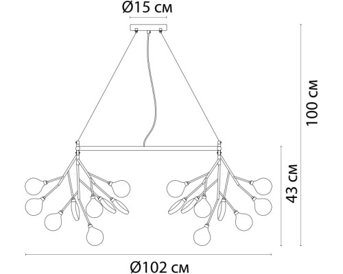 Подвесная люстра Candy A7272SP-45GO Arte Lamp
