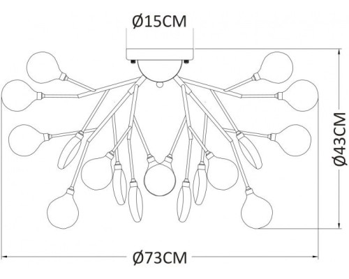 Потолочная люстра Candy A7274PL-27GO Arte Lamp