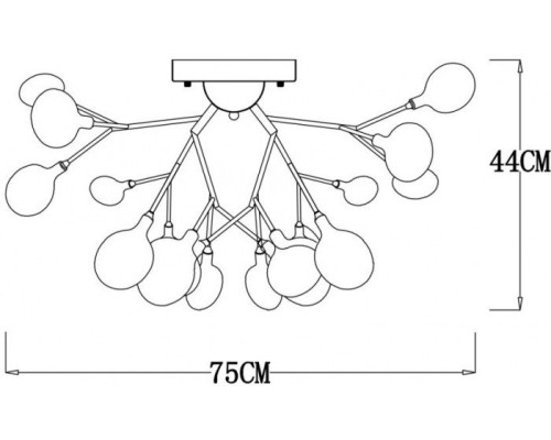 Потолочная люстра Candy A7274PL-27WH Arte Lamp