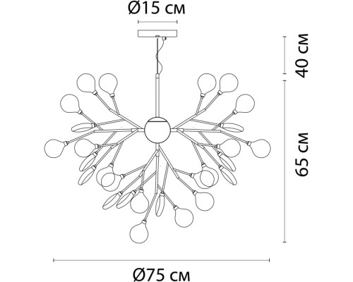 Подвесная люстра Candy A7274SP-36WH Arte Lamp