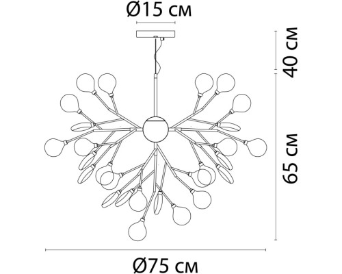 Подвесная люстра Candy A7274SP-45GO Arte Lamp