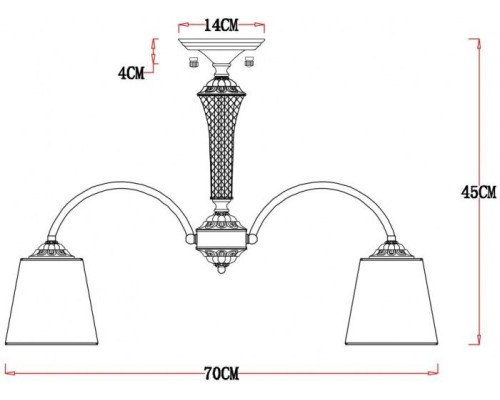 Потолочная люстра Gracie A7301PL-5PB Arte Lamp